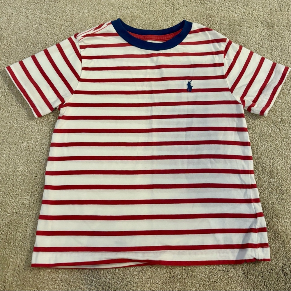 Polo by Ralph Lauren Boys Striped Cotton Jersey Tshirt 4T
